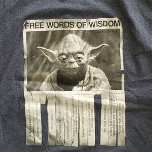 Yoda Free Words Of Wisdom T-Shirt Size XL